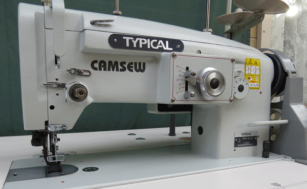 Typical zigzag walking foot industrial sewing machine