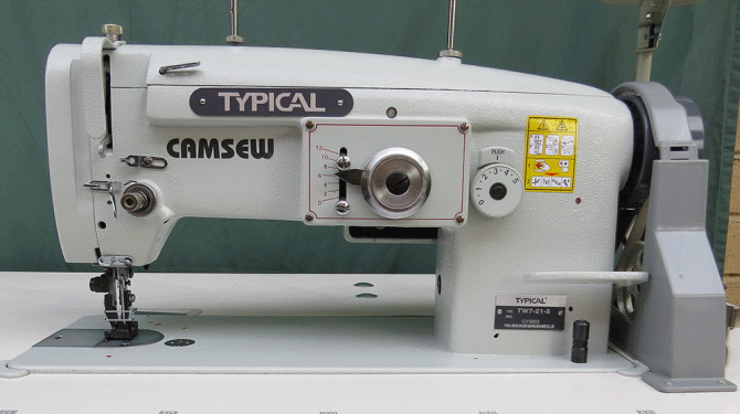 Typical zigzag walking foot industrial sewing machine